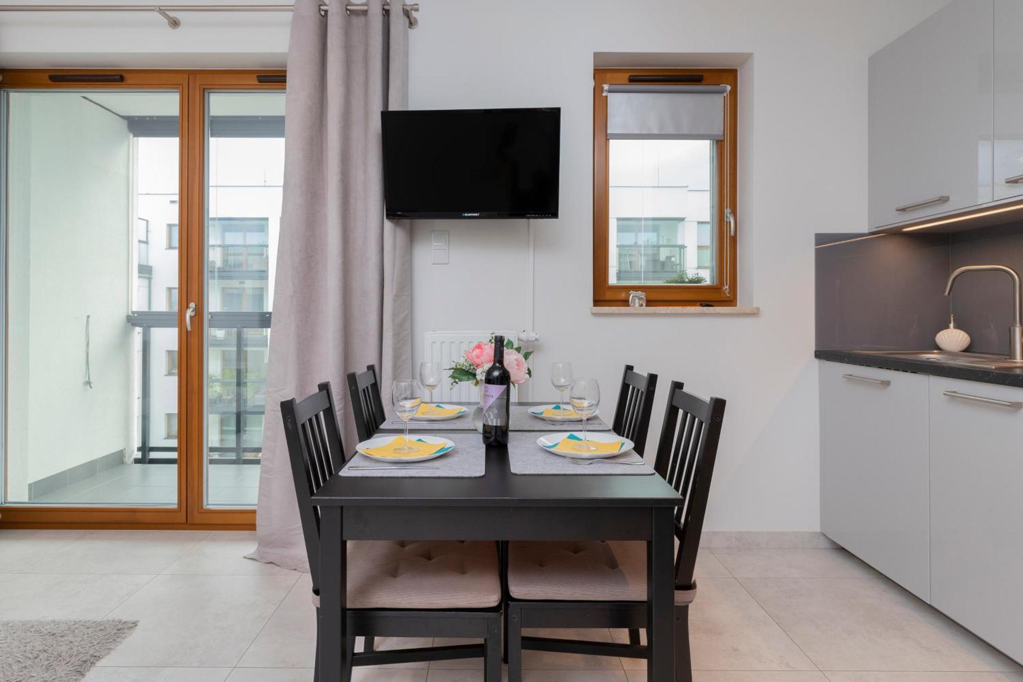 Apartament Z Widokiem Na Morze Obok Parku Millenium W Gdansku By Noclegi Renters Dış mekan fotoğraf