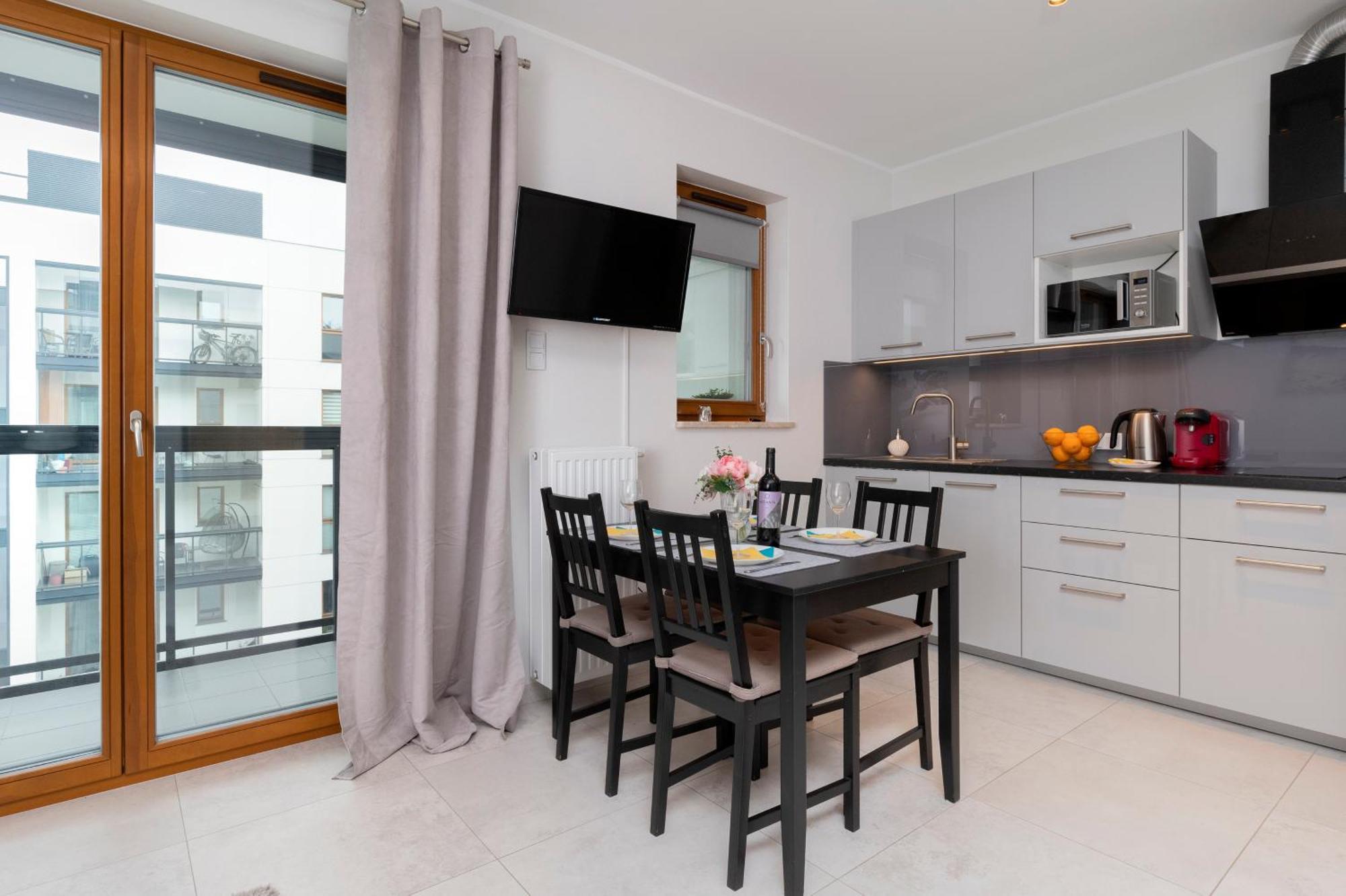 Apartament Z Widokiem Na Morze Obok Parku Millenium W Gdansku By Noclegi Renters Dış mekan fotoğraf