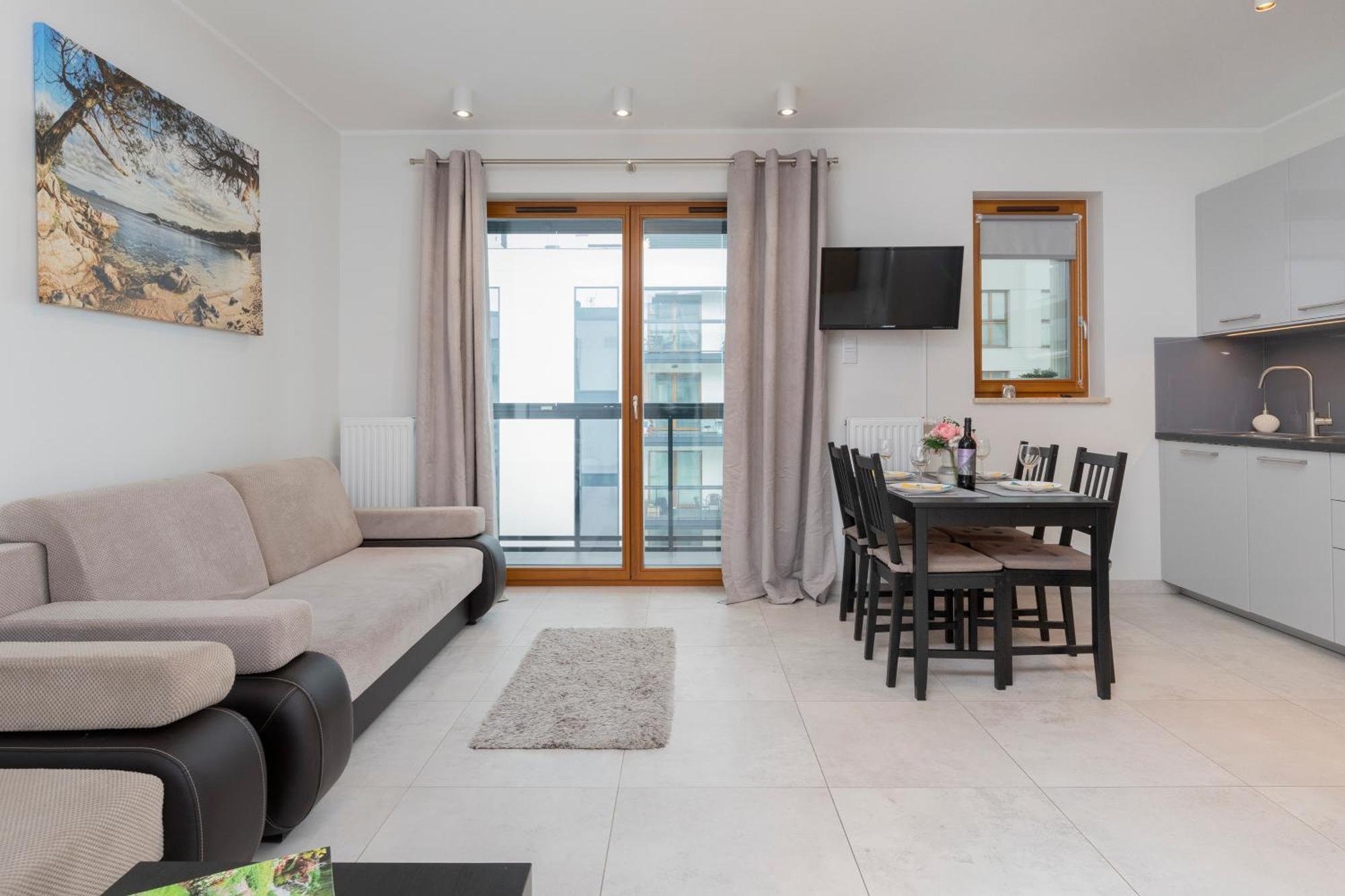 Apartament Z Widokiem Na Morze Obok Parku Millenium W Gdansku By Noclegi Renters Dış mekan fotoğraf